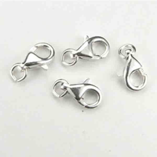 Sterling Silver 9MM Lobster Claw With 4MM Open Jump Ring
