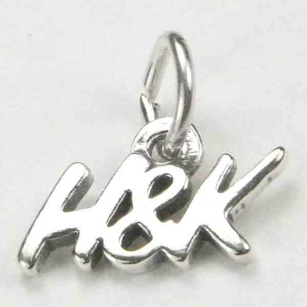 Sterling Silver H&K 11mm Text