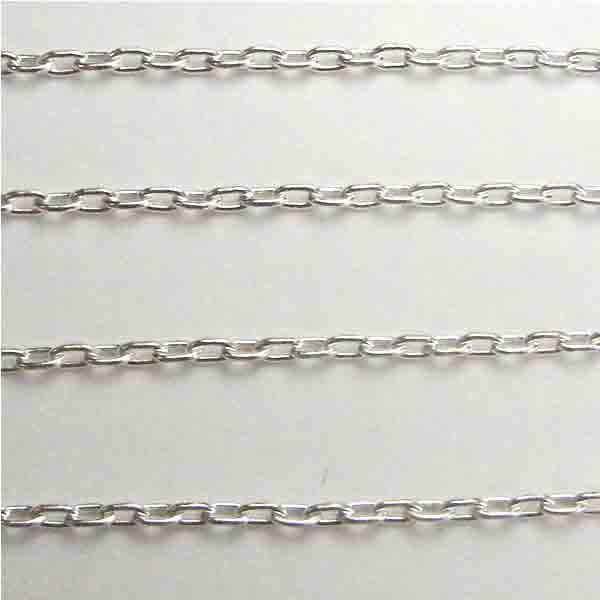 Sterling Silver Medium 3X2MM Cable Chain