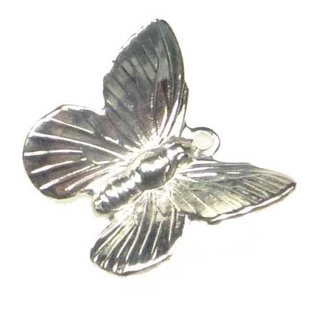 Sterling Silver Plate 17x15MM Butterfly