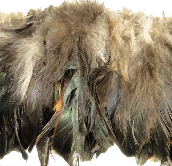 Strung Bronze Cocque Feathers