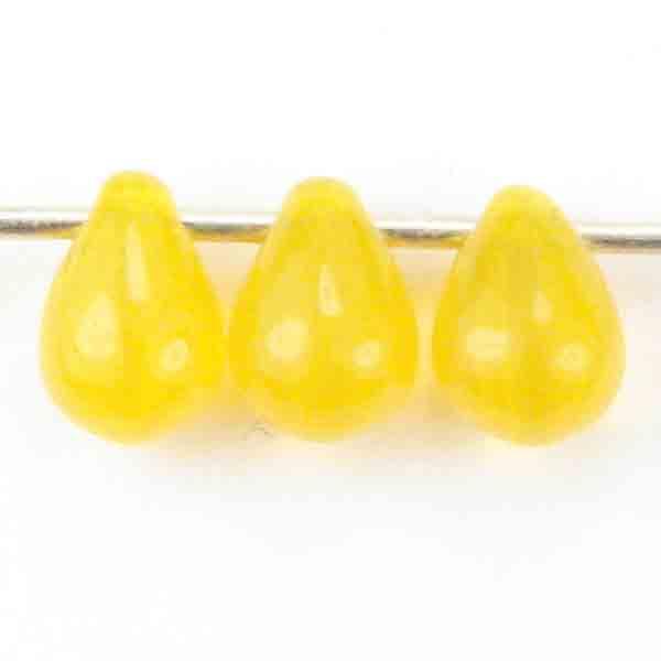 Sun Opal Tear 6x4MM Cross Hole