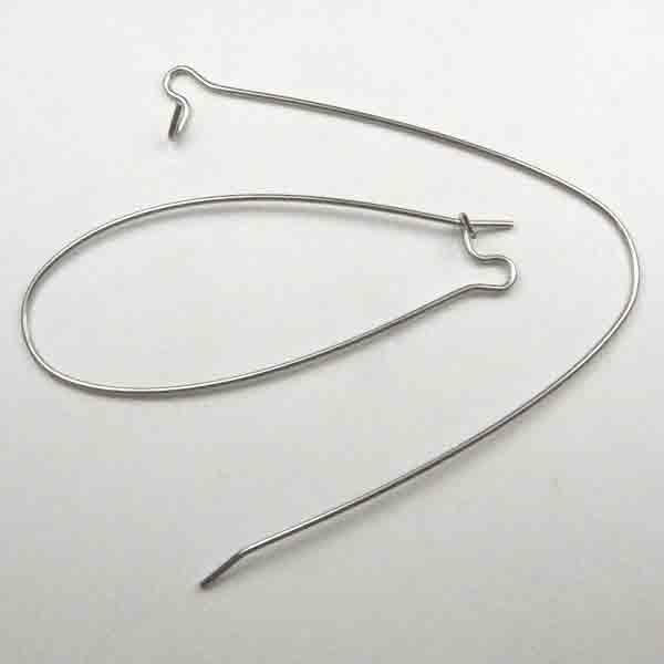 Surgical Steel 47x21MM Jumbo Kidney Earwire
