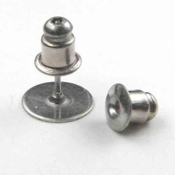 Surgical Steel 5MM Nut Earring Back