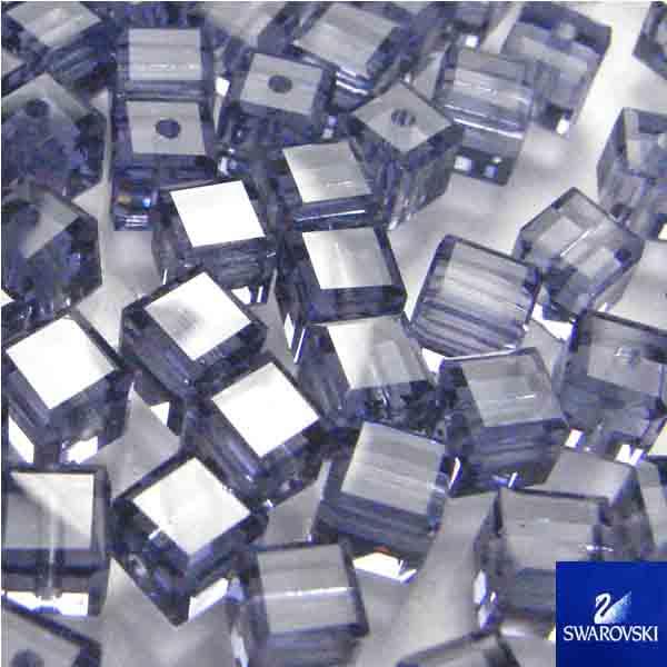 Tanzanite 4MM Swarovski 5601 Cube