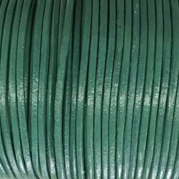 Teal 2MM Leather Cord