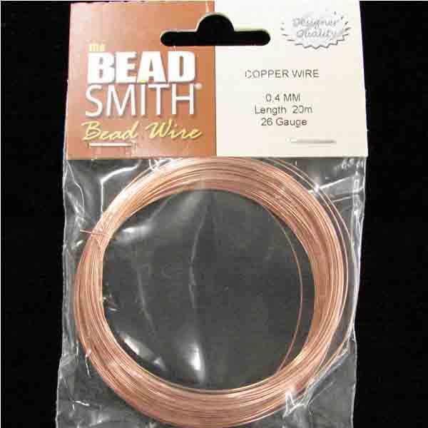 The Bead Smith Bead Wire Copper Plate 26 Gauge (0.40MM)