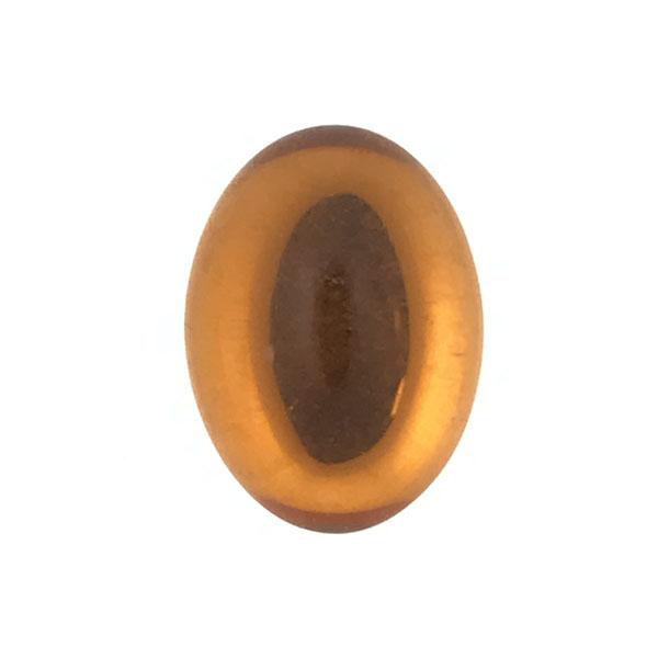 Topaz 10x8MM Foiled Back Cabochon