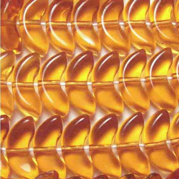 Topaz 14x6MM Wing Crescent Bead