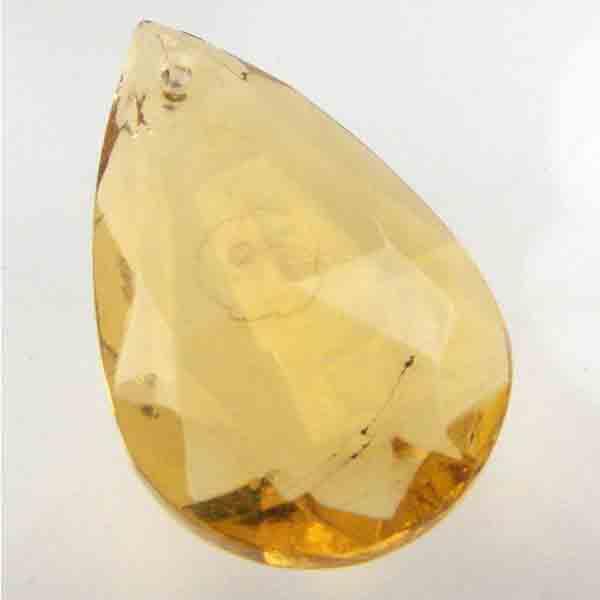 Topaz 25X15.5MM Vintage Faceted Tear