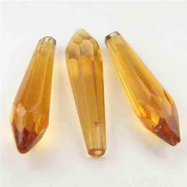 Topaz 30X7MM Half Drill Faceted Tear