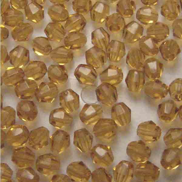 Topaz 4MM Fire Polish Bicone