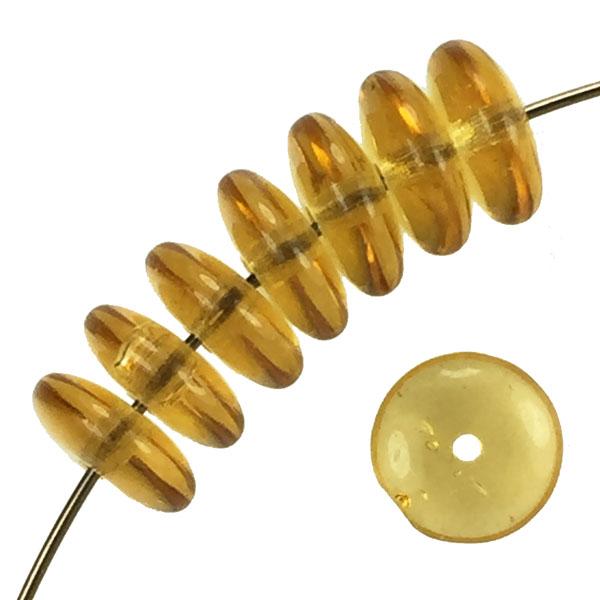 Topaz 8X4 Belly Rondelle