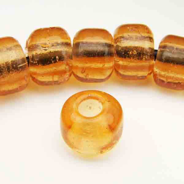 Topaz 9x7MM Crow Bead With 3MM Large Hole