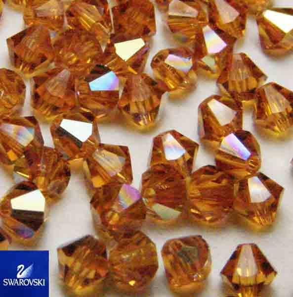 Topaz AB 4MM Swarovski Bicone Art. 5328