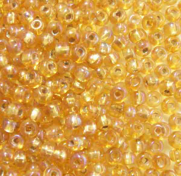 Topaz AB Silver Lined 6/0 Seed Bead