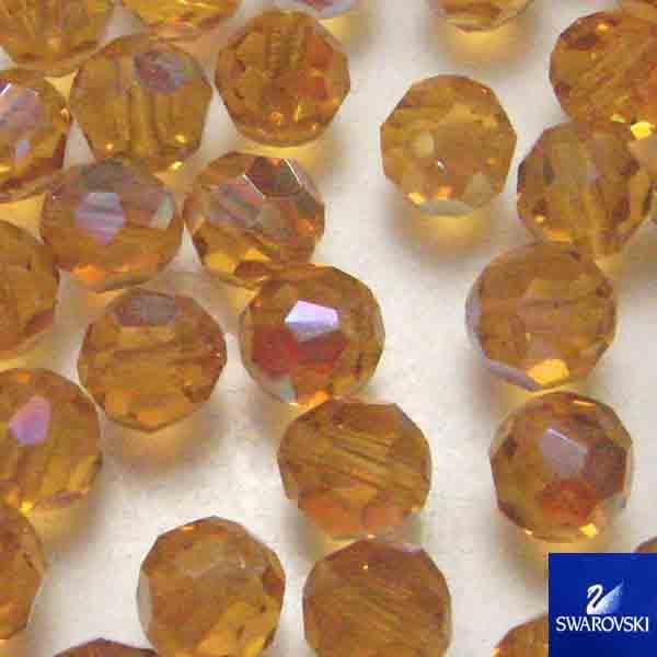 Topaz Ab 6MM Cut Swarovski Ball