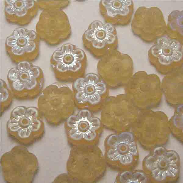Topaz Ab 8X4MM Flower Blossom
