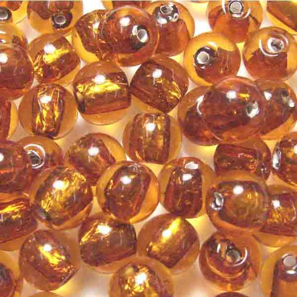 Topaz Ball 8MM With Silver Foil