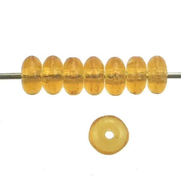 Topaz Belly Rondelle 4x2MM