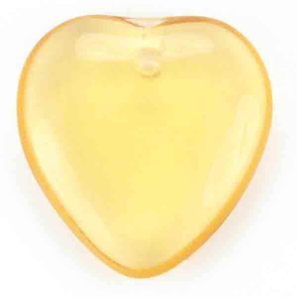 Topaz Heart 10MM Pendant