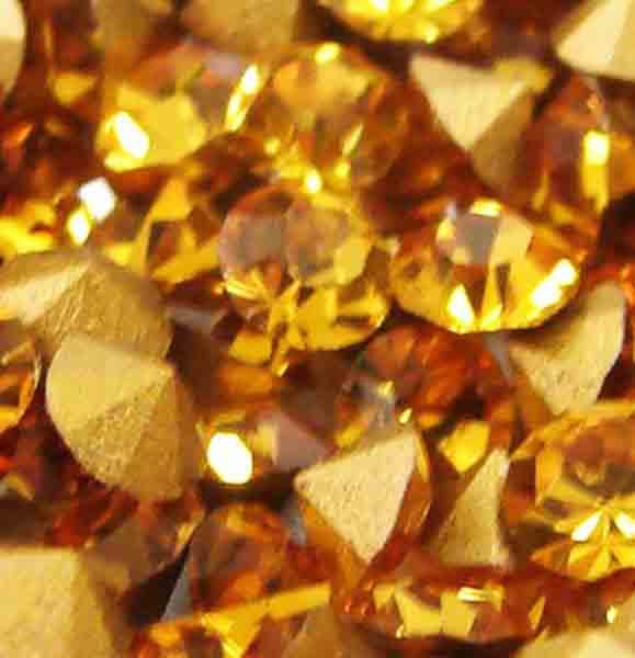 Topaz Rhinestone PP 24 (3MM) Pointback Swarovski Rhinestone