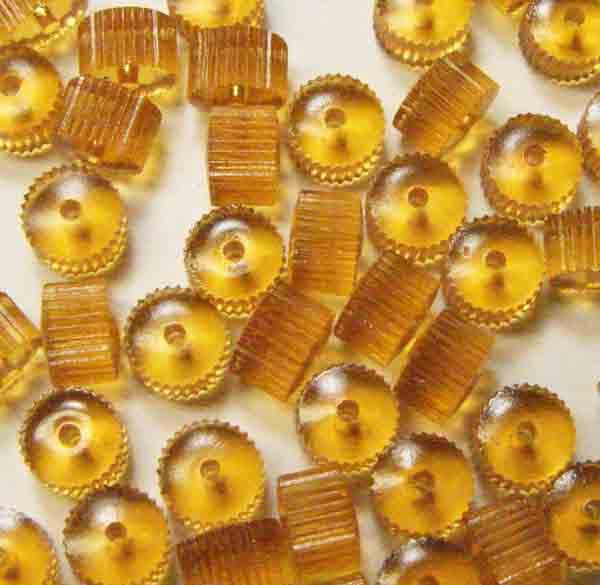 Topaz Ribbed Edge Cylinder 6X4MM