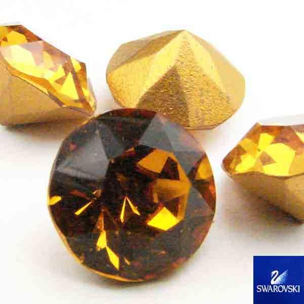 Topaz SS 48 (11MM) Vintage Swarovski Pointback Rhinestone