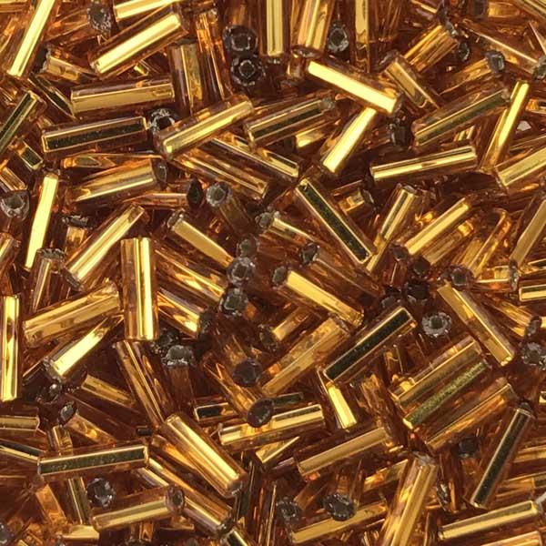 Topaz Silver Lined Bugle Size 3 (6MM)