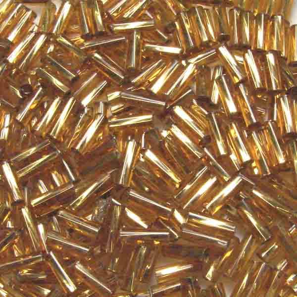 Topaz Silver Lined Sz 3 (7x2MM) Twisted Bugle