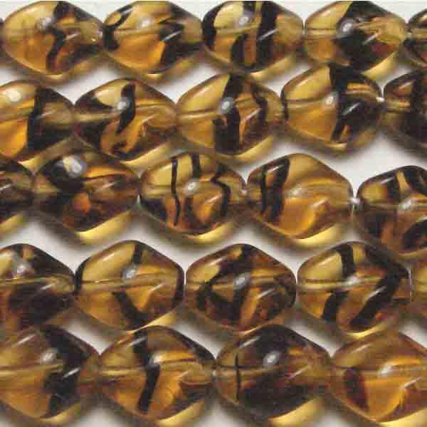 Tortoise 10X8MM Twisted Oval