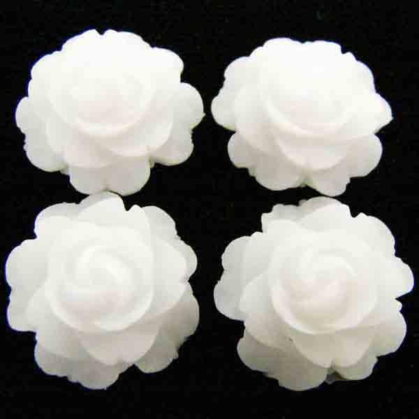 Translucent Alabaster 15MM Acrylic Rose