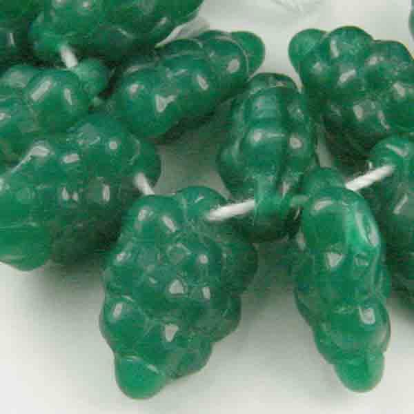 Translucent Jade Green 15x11MM Grape Cluster