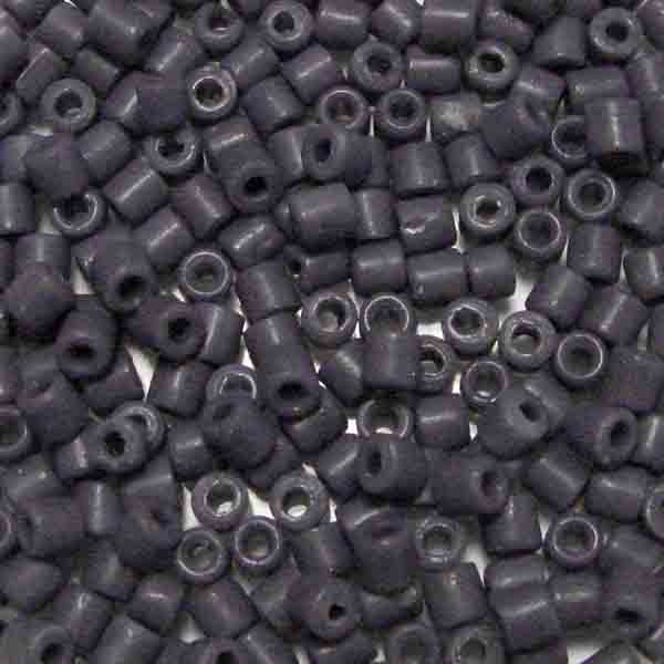 Vintage 4MM Matte Lavender Tile Cylinder Bead
