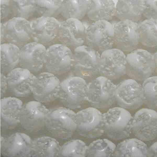 Vintage 9MM White Opal Ball With Opaque White Frosting