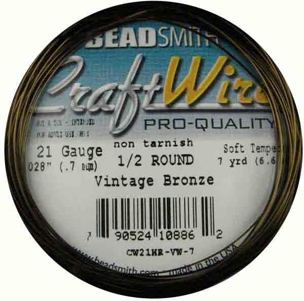 Vintage Bronze Color 21 Gauge