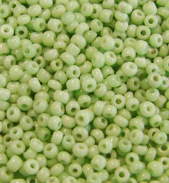 Vintage Pastel Green 10/0 Seed Bead