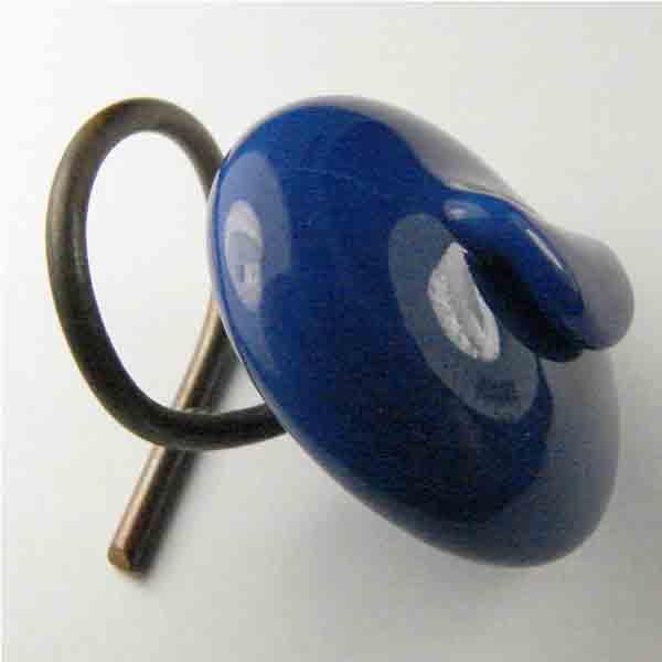 Vintage Royal Blue 20MM Wired Button