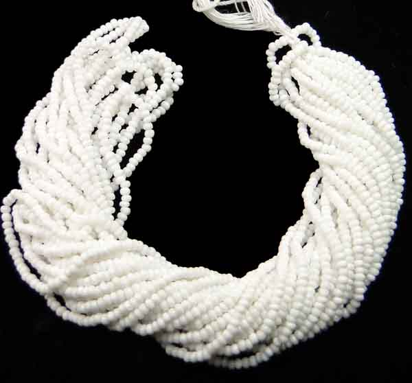 White 13/0 True Cut Charlotte Seed Bead