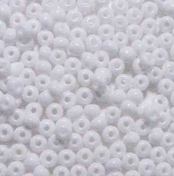 White 6/0 Seed Bead