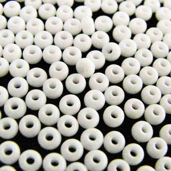 White 8/0 Seed Bead