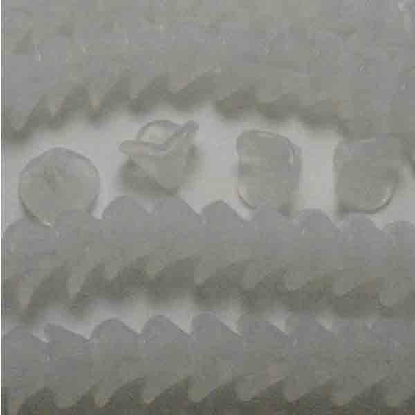 White Opal 10x12MM Lilly Flower Blossom