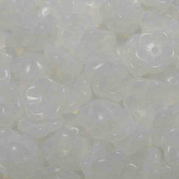 White Opal 9X4MM 3-D Flower Blossom
