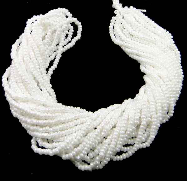 White Pearl 11 0 True Cut Charlotte Seed Bead white-pearl-11-0-true-cut-charlotte-seed-bead