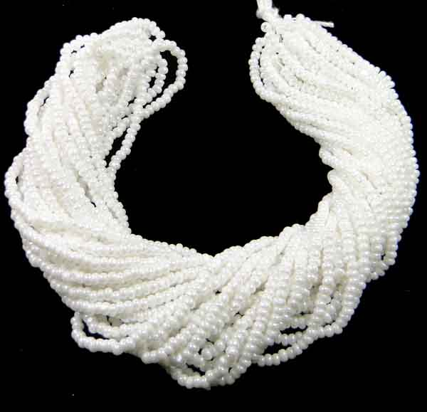 White Pearl 11/0 True Cut Charlotte Seed Bead