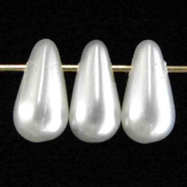 White Pearl 9x6MM Tear Drop