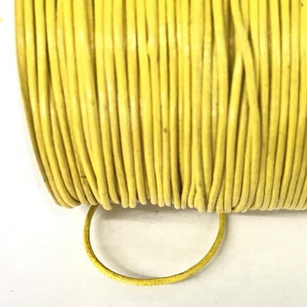 Yellow 1.5MM Leather Cord