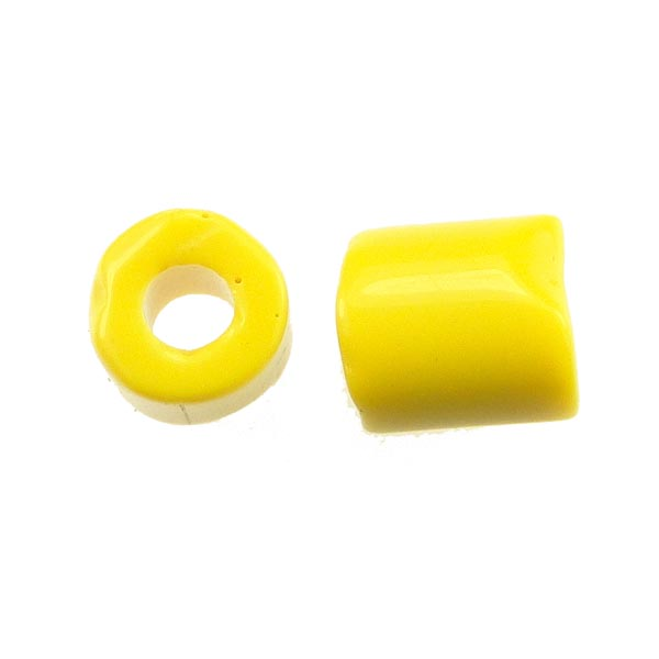 Yellow 6-7MM Cylinder Tile Bead