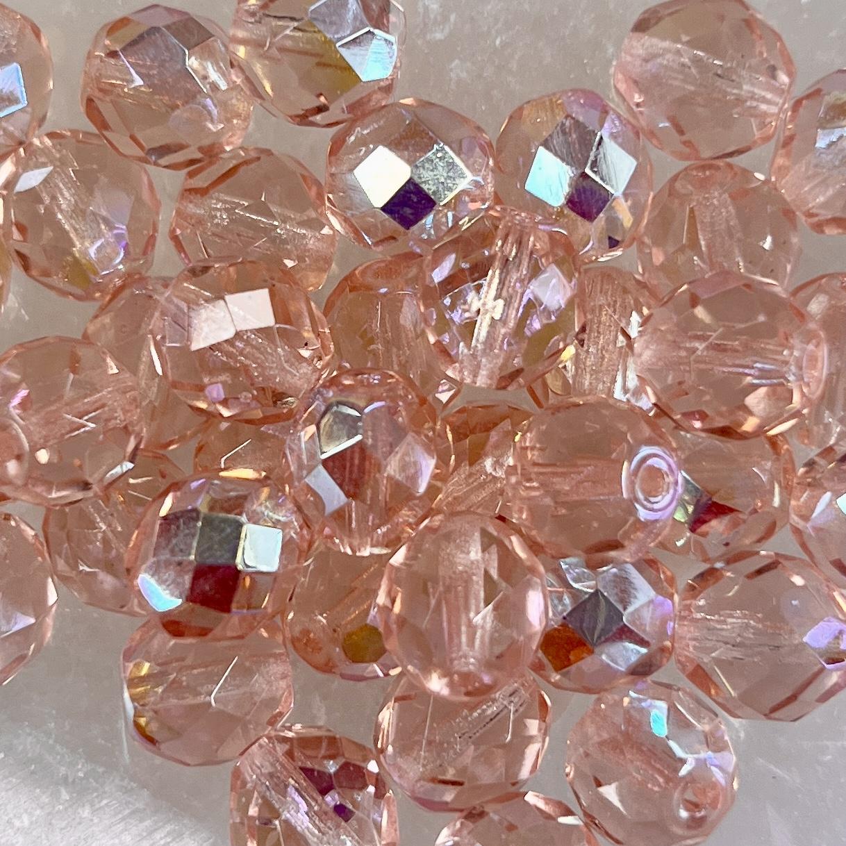 10MM Roselin AB Fire Polish Ball