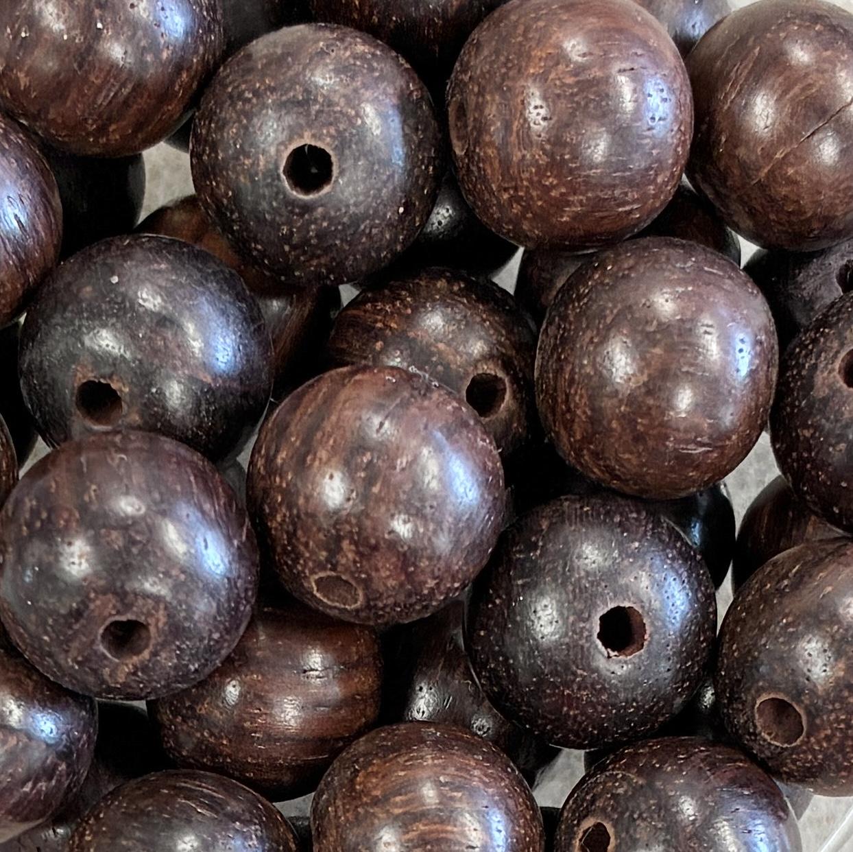 12MM Rose Wood Ball With 2MM Hole